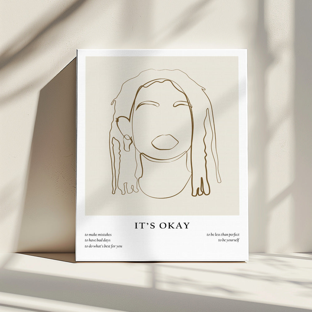 Woman line portrait | Canvas