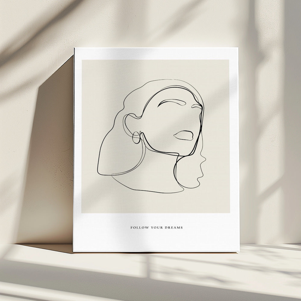 Minimalistische lijnkunst | Canvas