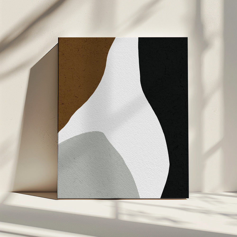 Organische vormen en een minimalistisch kleurenpalet | Canvas