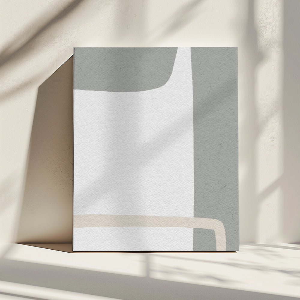 Abstract ontwerp met gedempte tinten | Canvas