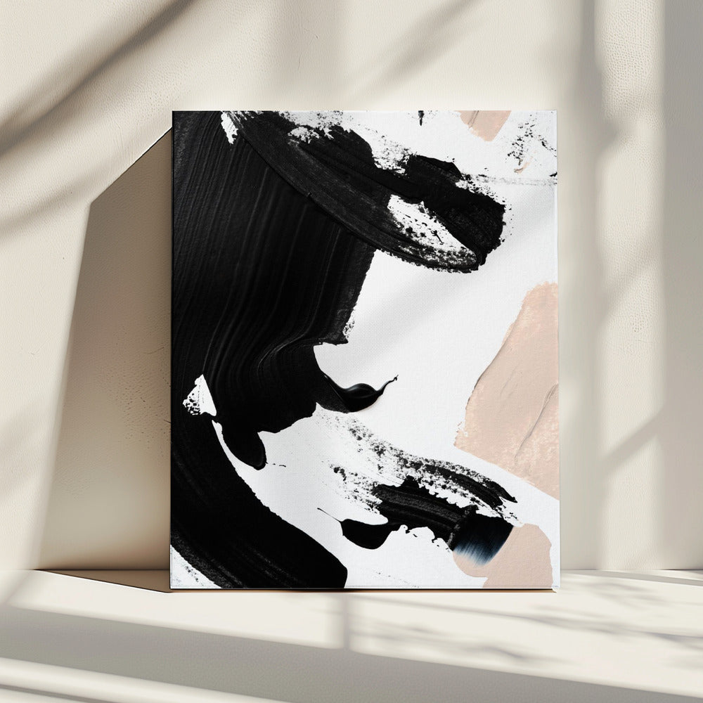 Zwart en naakt | Canvas