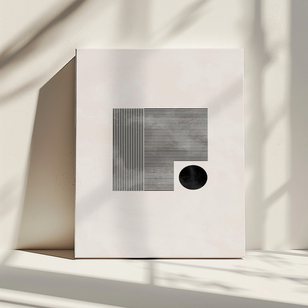 Minimalistisch vierkant | Canvas
