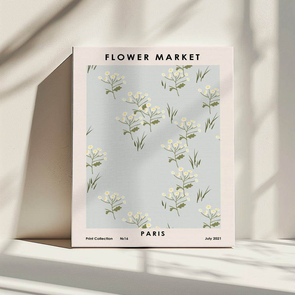 Bloemenmarkt Parijs | Canvas