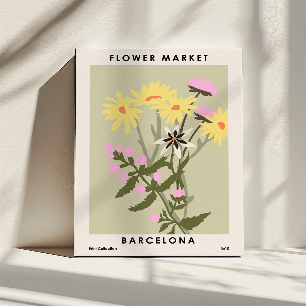 Bloemenmarkt Barcelona | Canvas