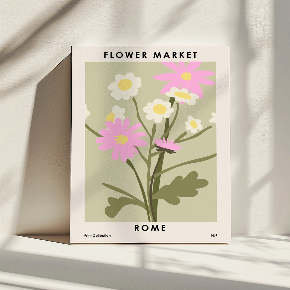 Bloemenmarkt Rome | Canvas