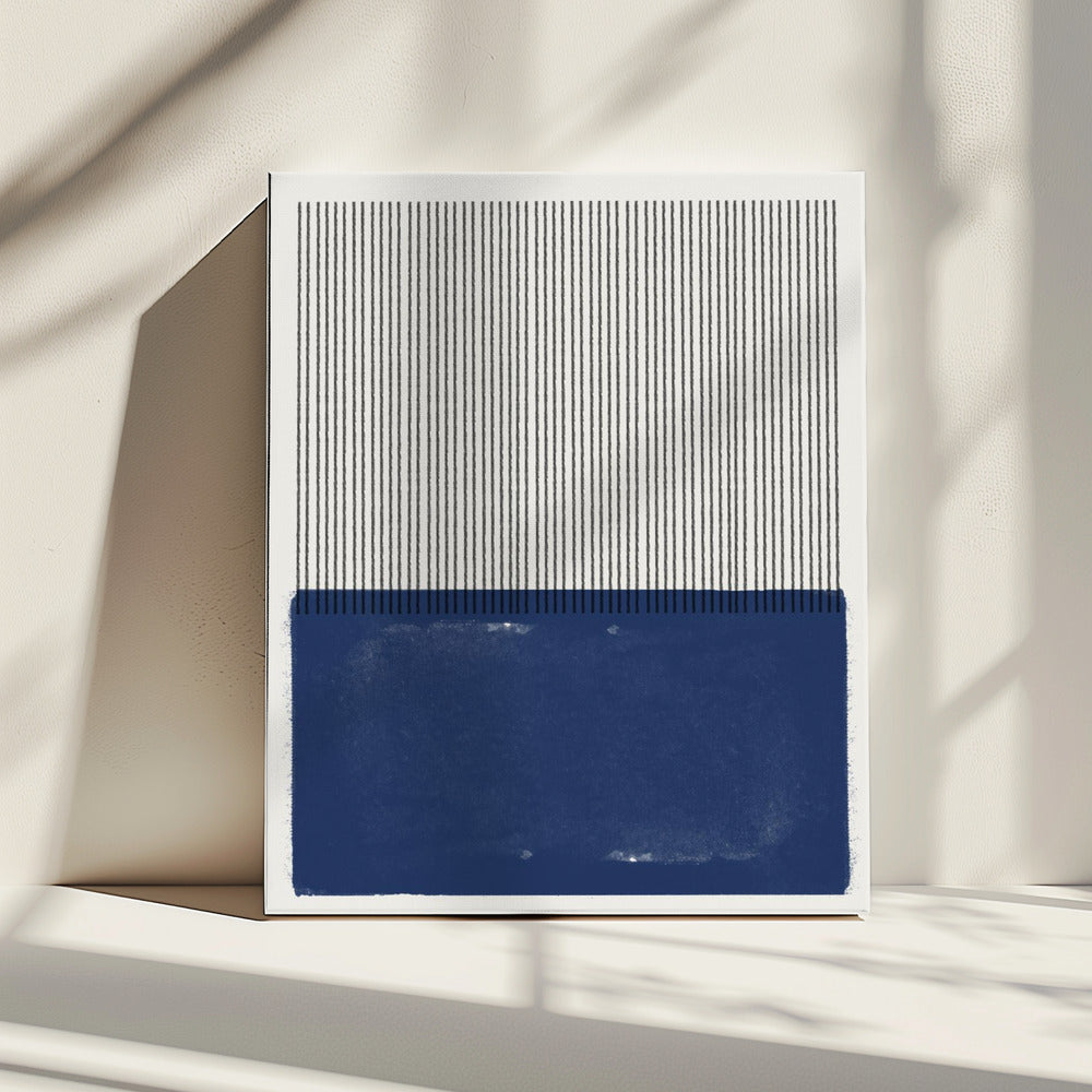 Blauwe Lijn Harmonie | Canvas