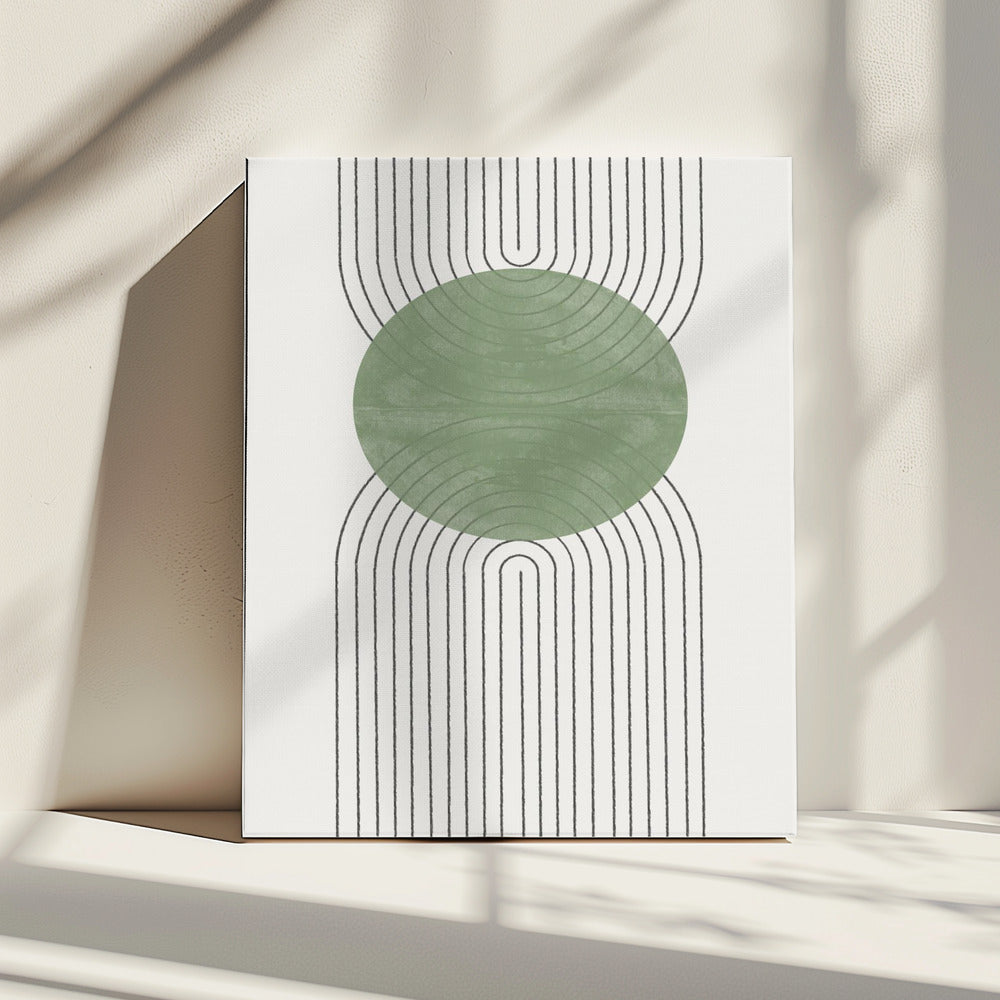 Groene Harmonie Flow | Canvas