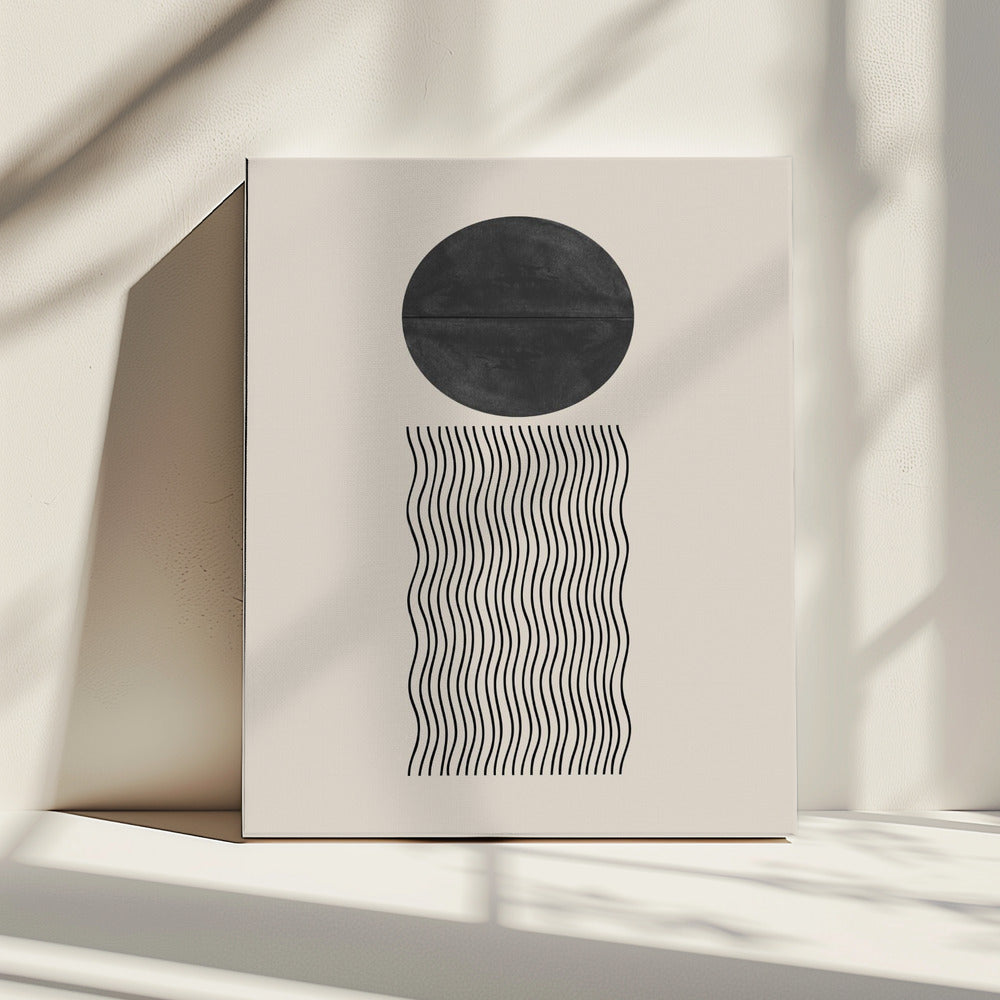 Golf en zonsverduistering | Canvas