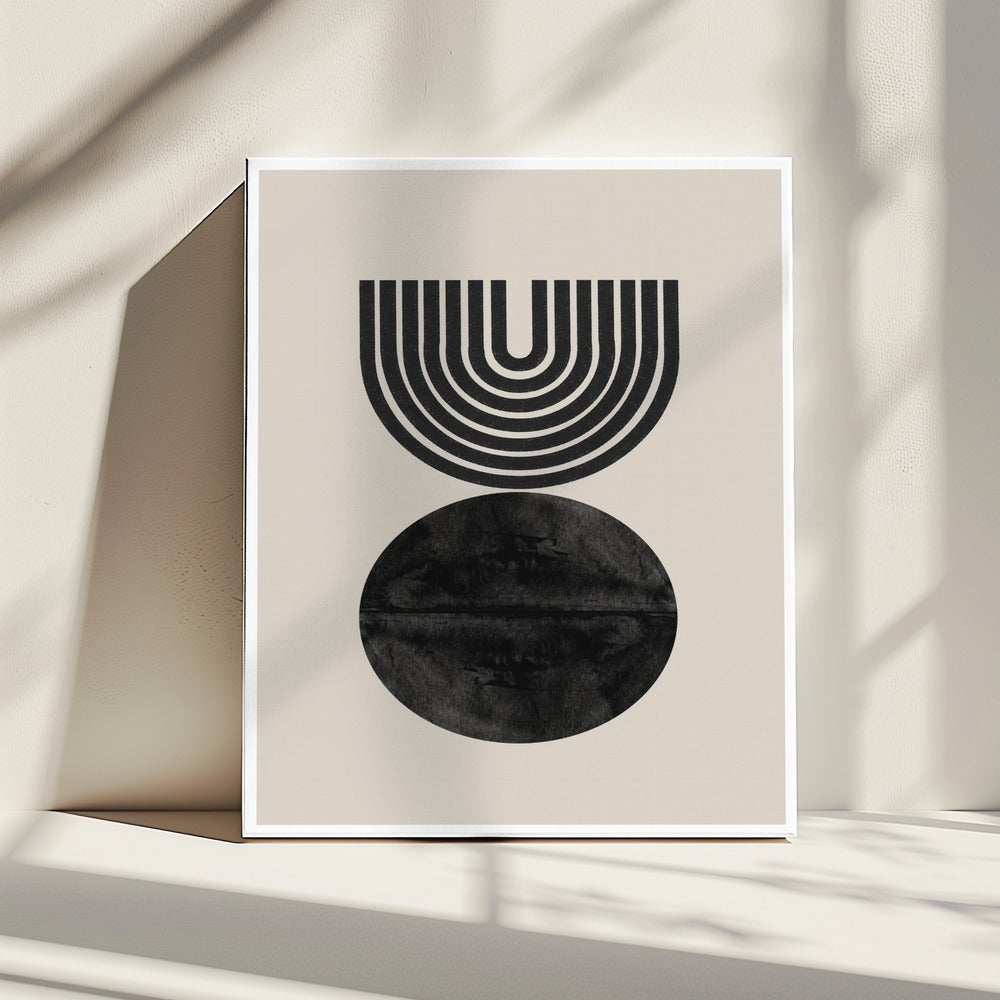 Monochroom evenwicht | Canvas