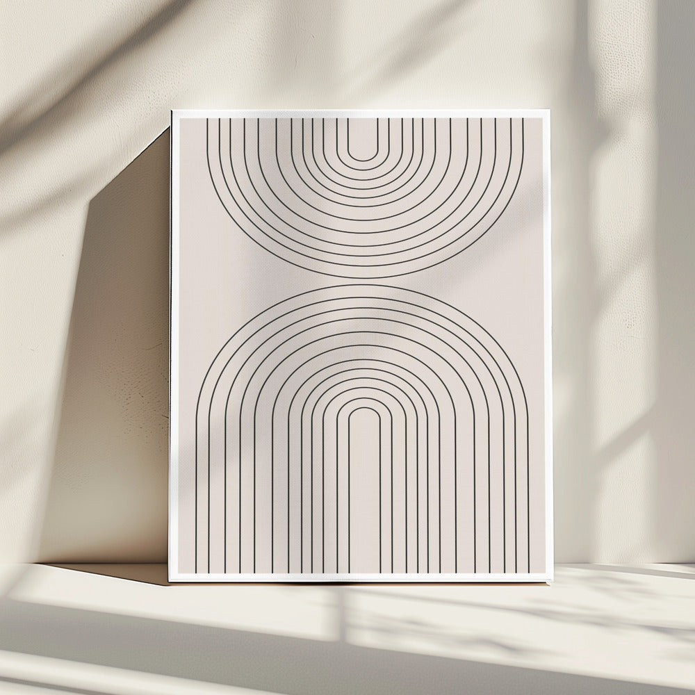 Gebogen symmetrie | Canvas