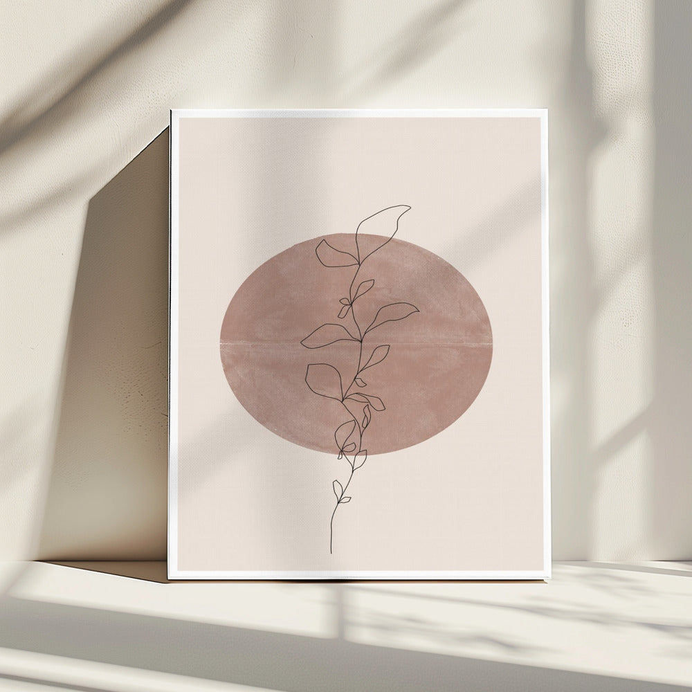 Cirkel en Wijnstok | Canvas