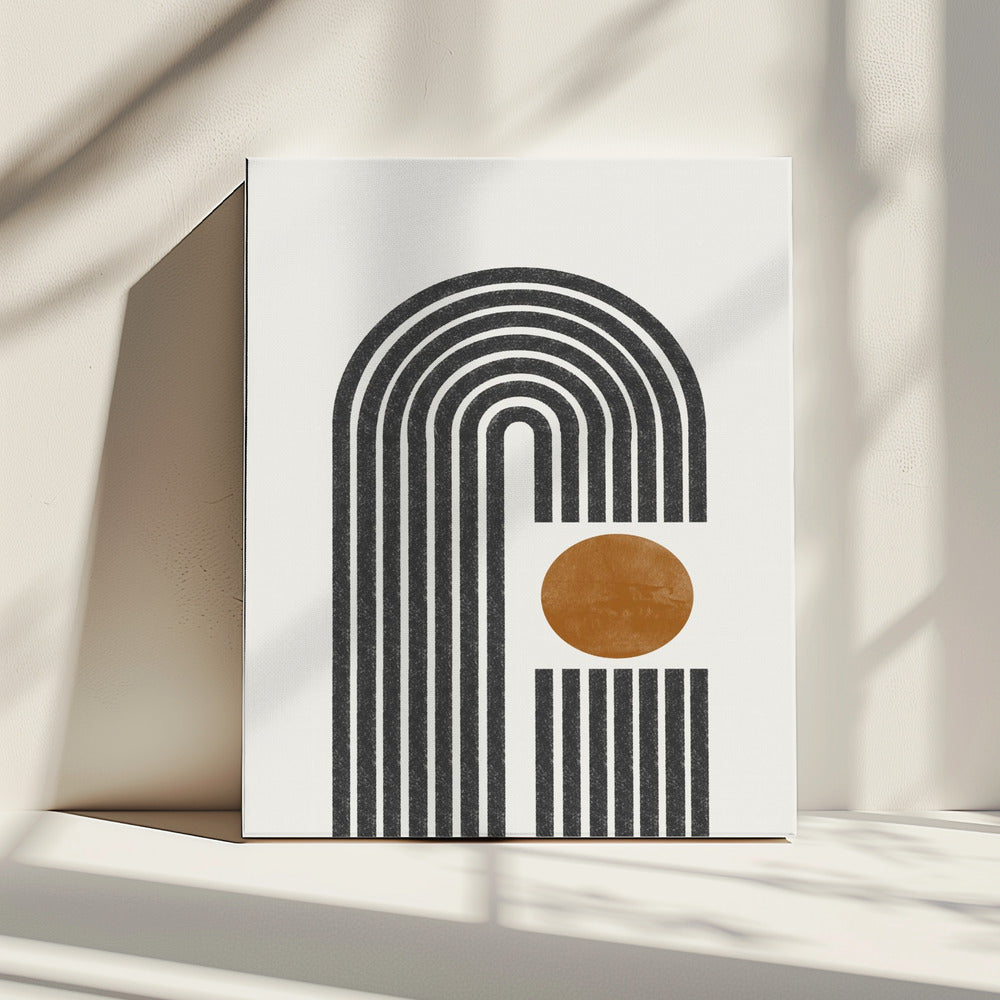 Zonsondergangcurven | Canvas