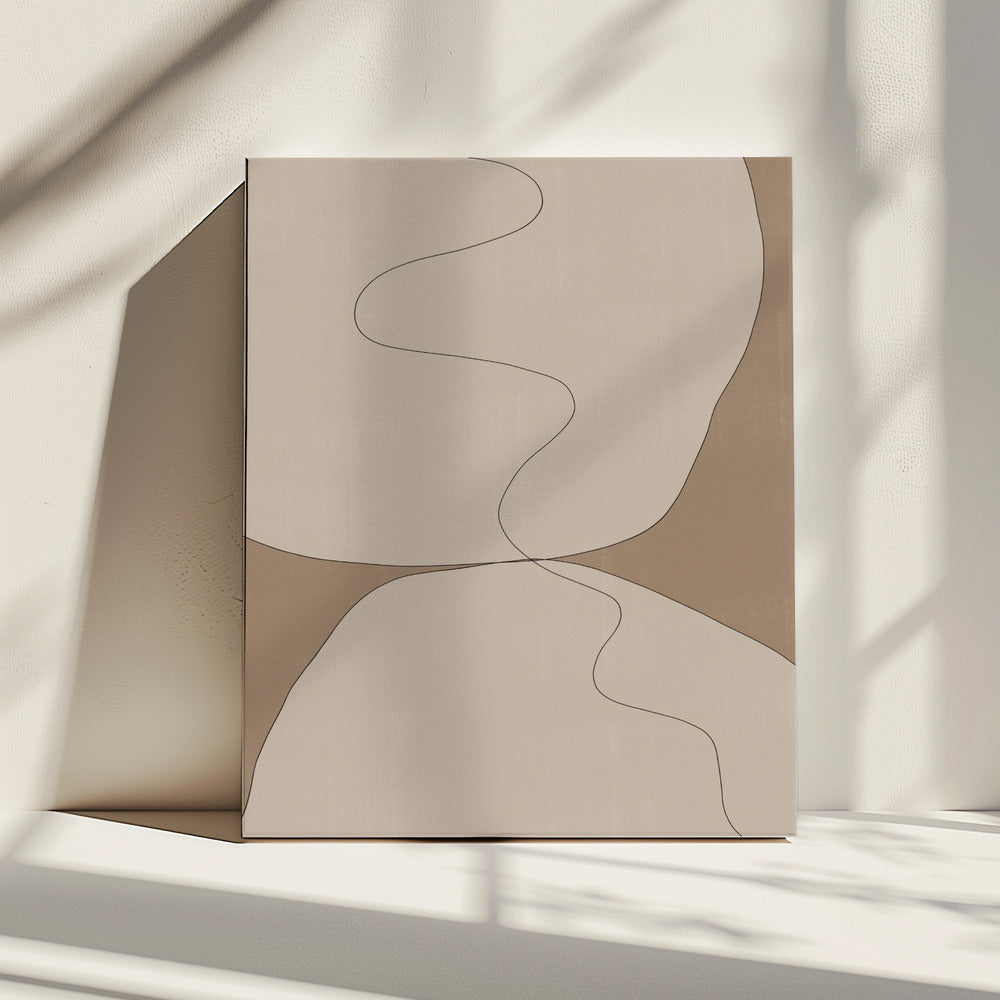 Curven van sereniteit | Canvas