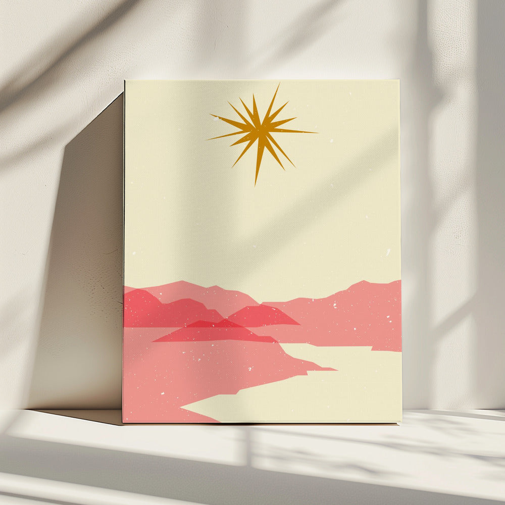 Zonnig landschap | Canvas
