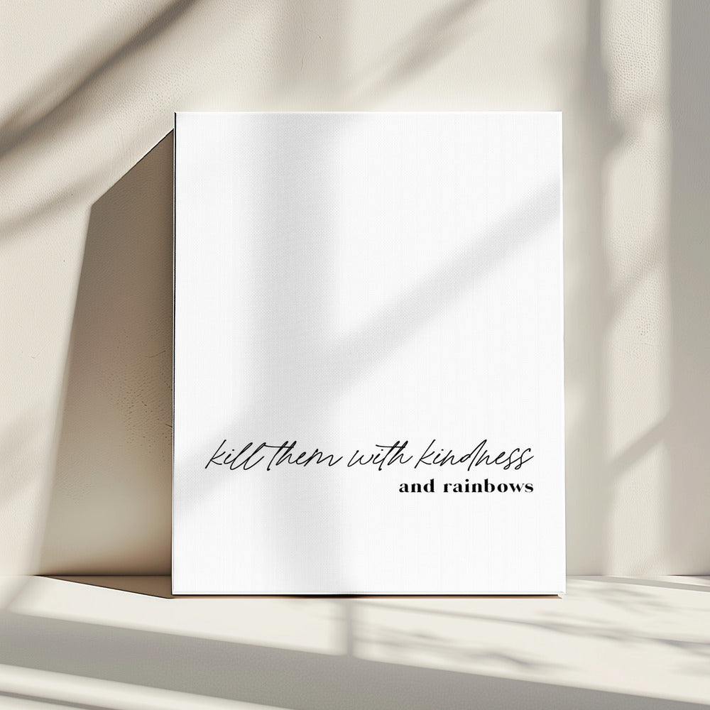 Minimalistisch typografisch kunstwerk | Canvas