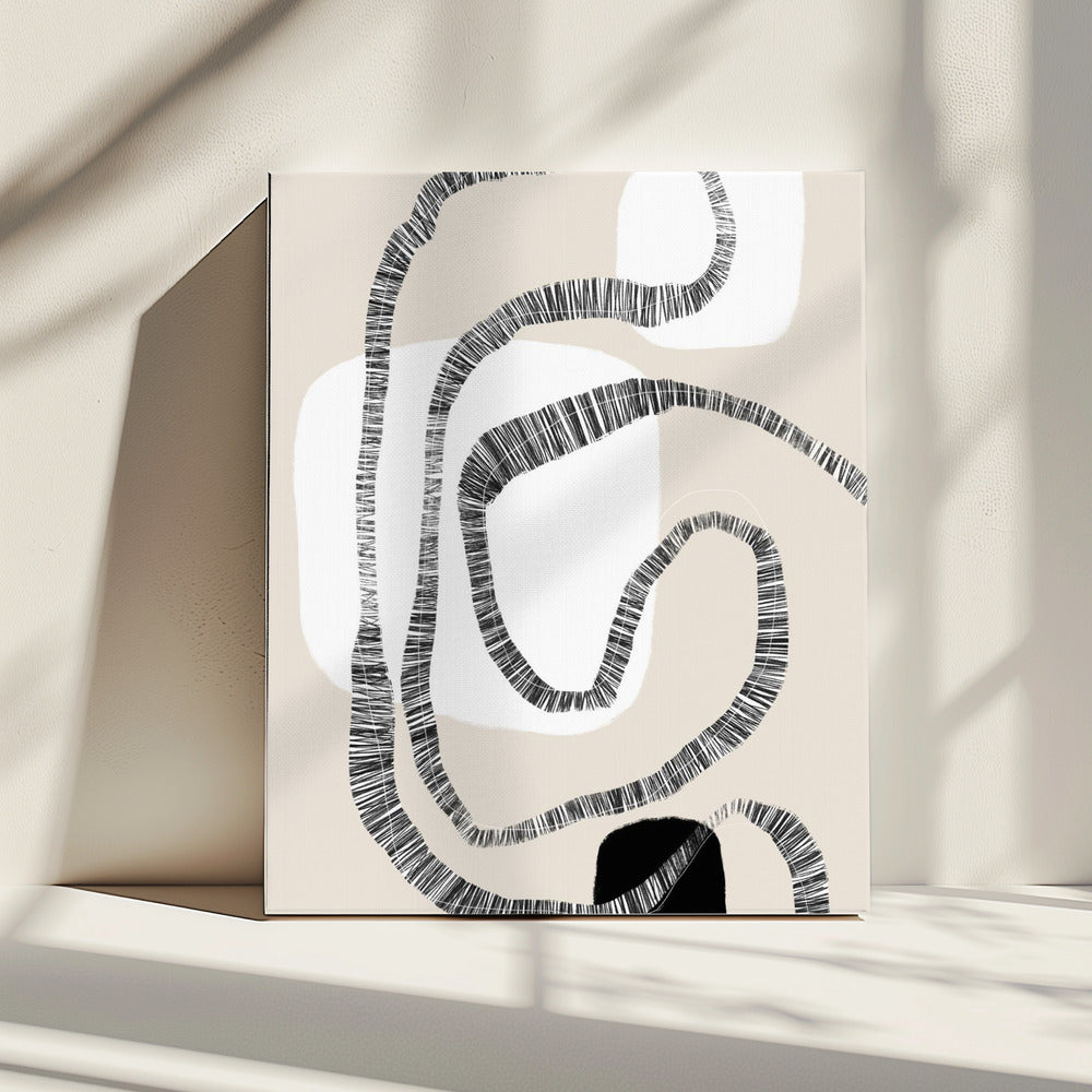Monochrome paden | Canvas