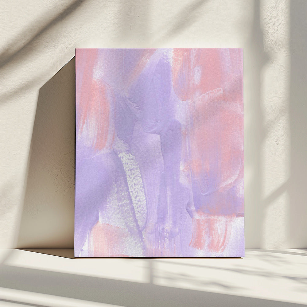Paars in roze | Canvas