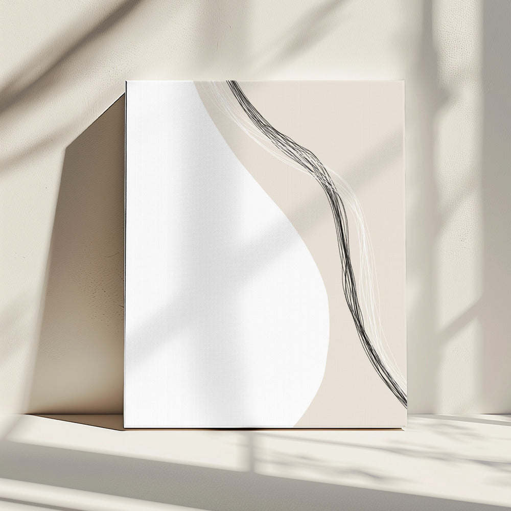 Vloeiende lijnen harmonie | Canvas