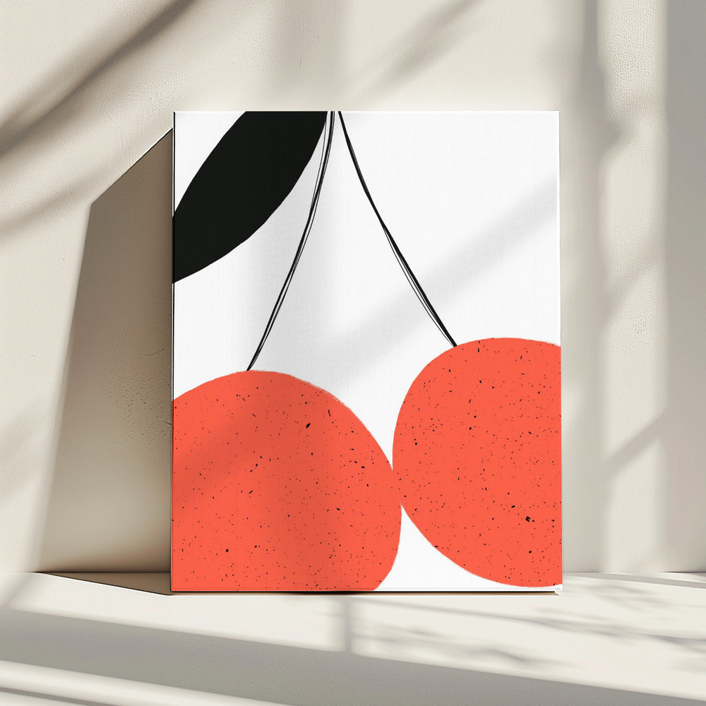 Rode kersen | Canvas