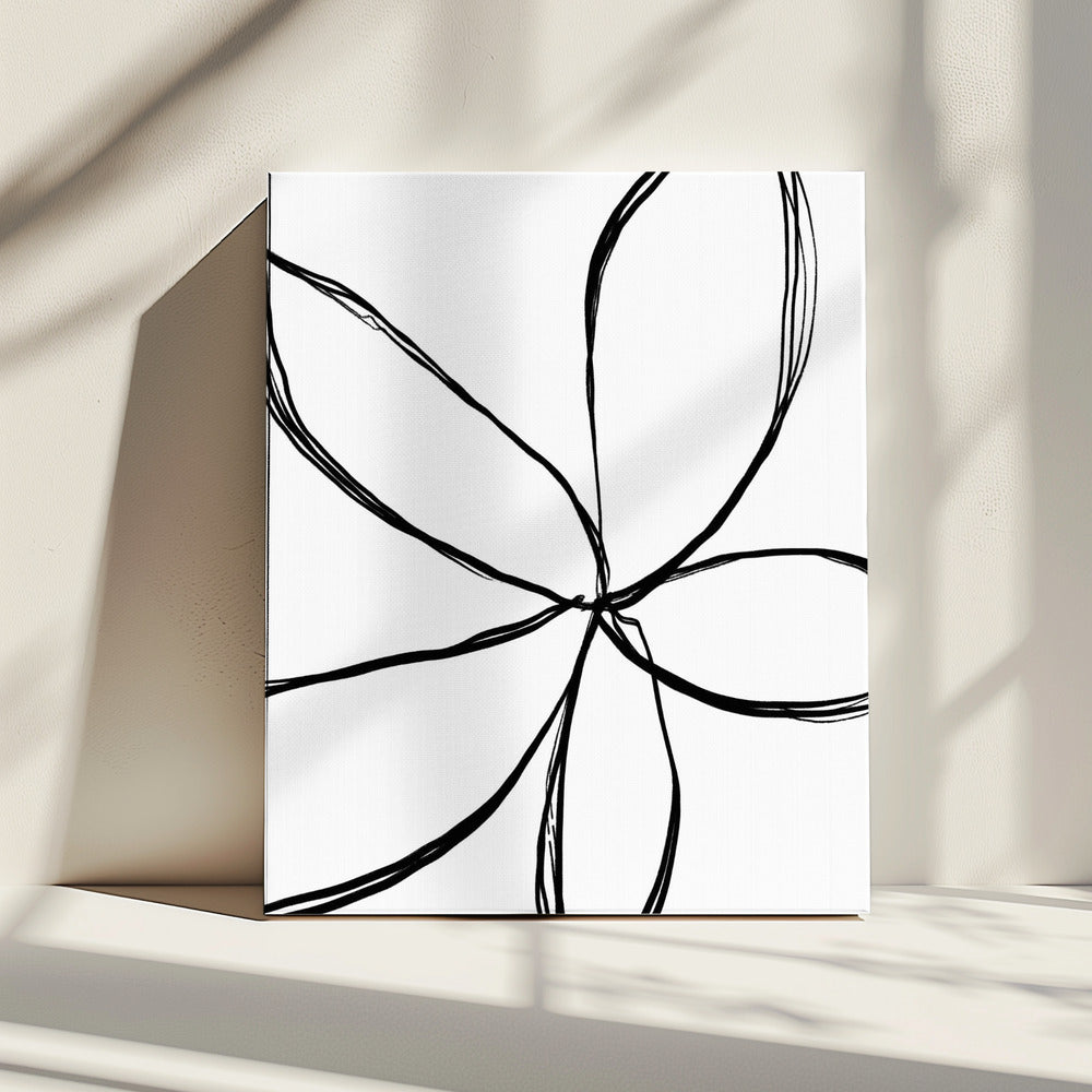 Eenvoudige bloem | Canvas