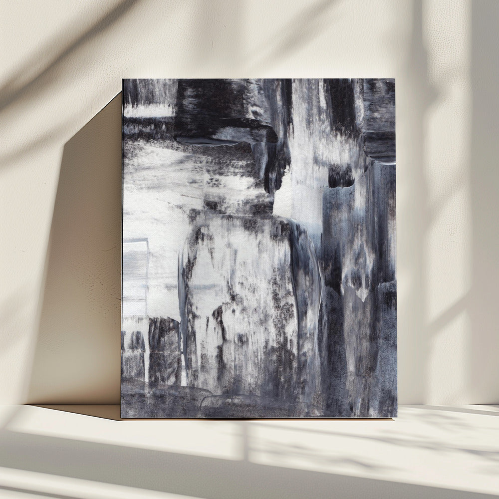 Monochrome Cascade | Canvas