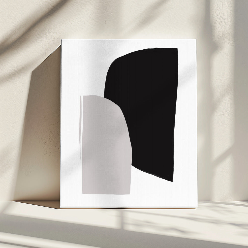 Monochrome vormen | Canvas