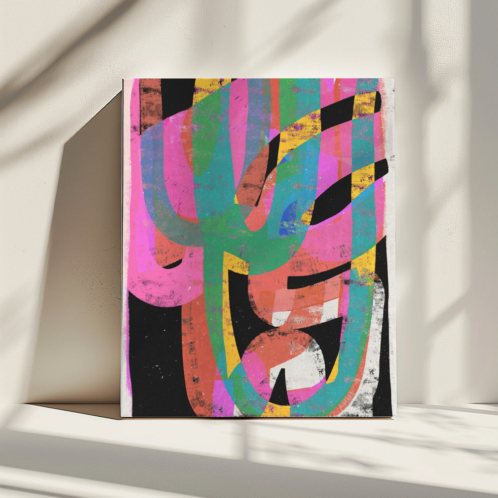 Kleurrijke Chaos | Canvas