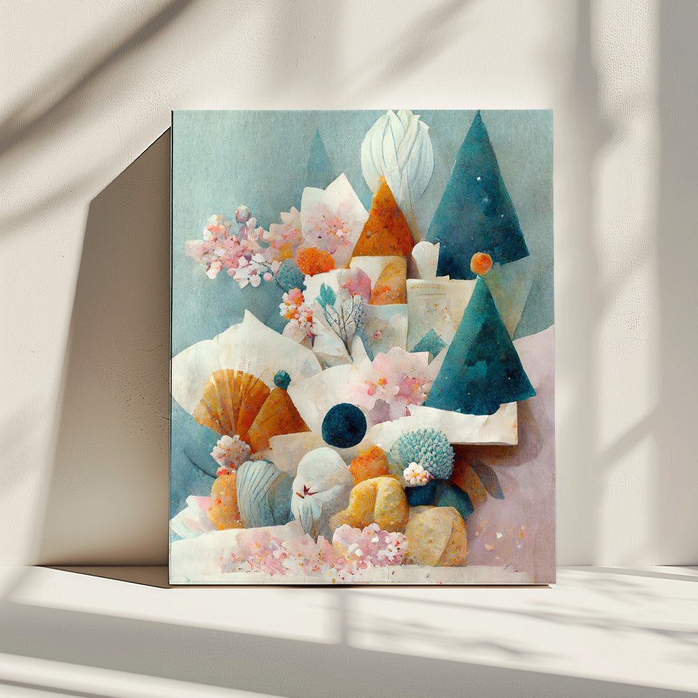 Speelse Bloomscape | Canvas