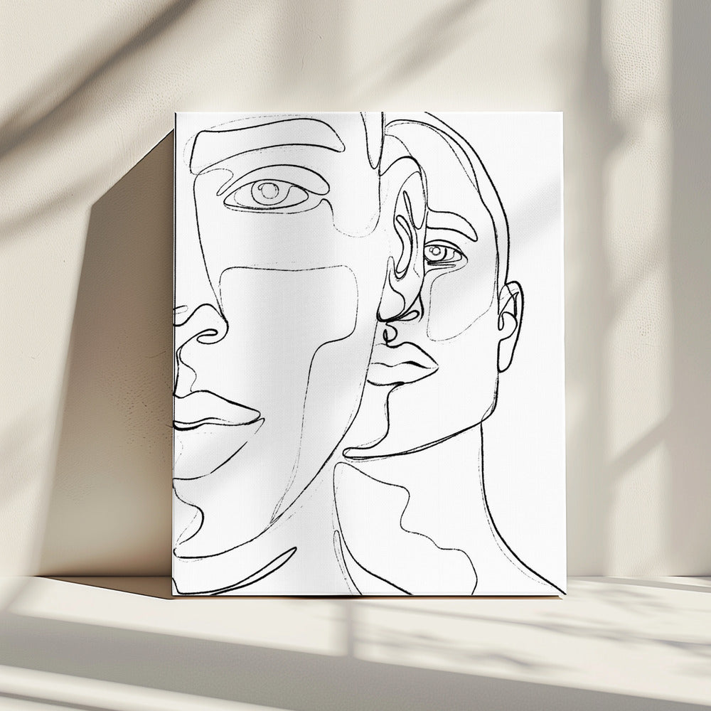 Intertwined Faces | Canvas
