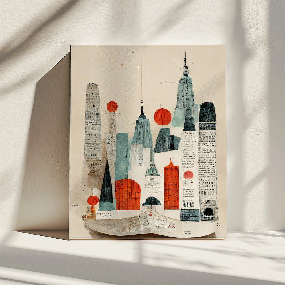 Stadsgezichtcollage | Canvas