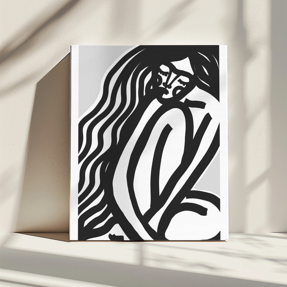Vloeiende contouren | Canvas
