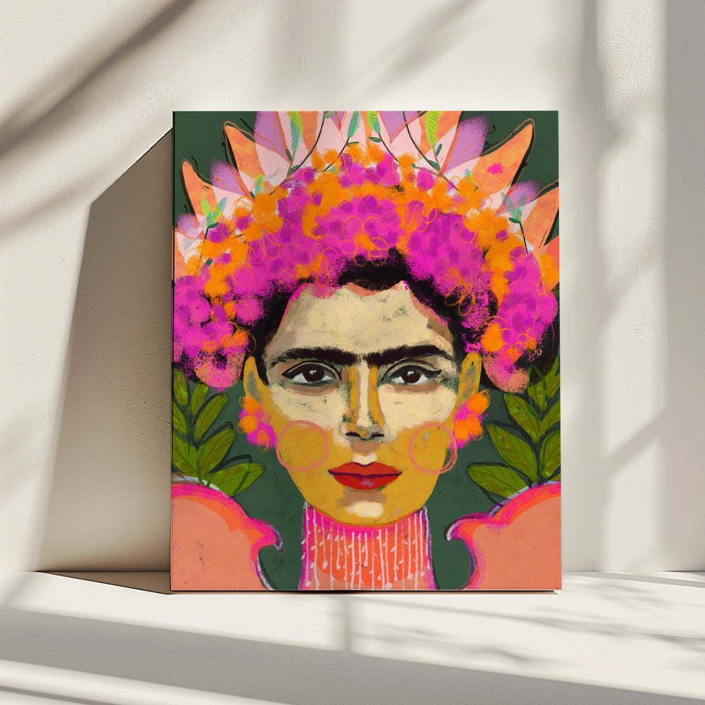 Vibrant Floral Crown | Canvas