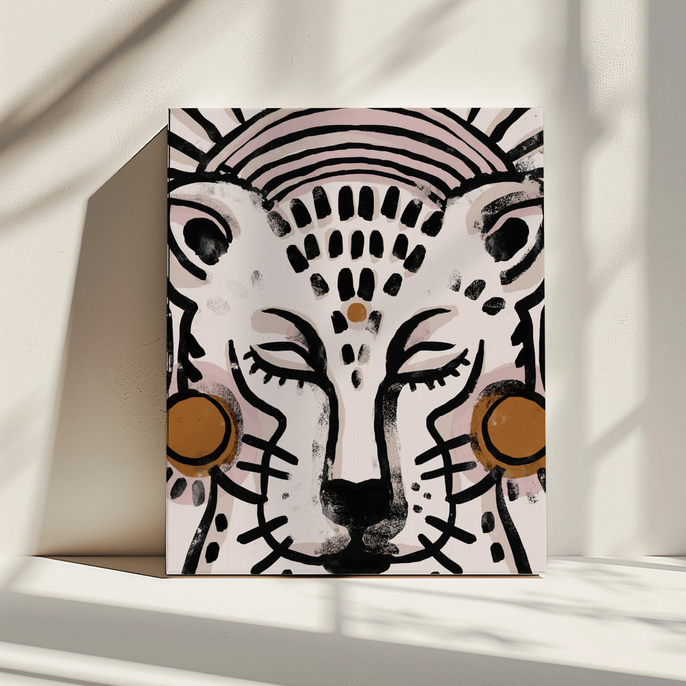 De rust van de luipaard | Canvas