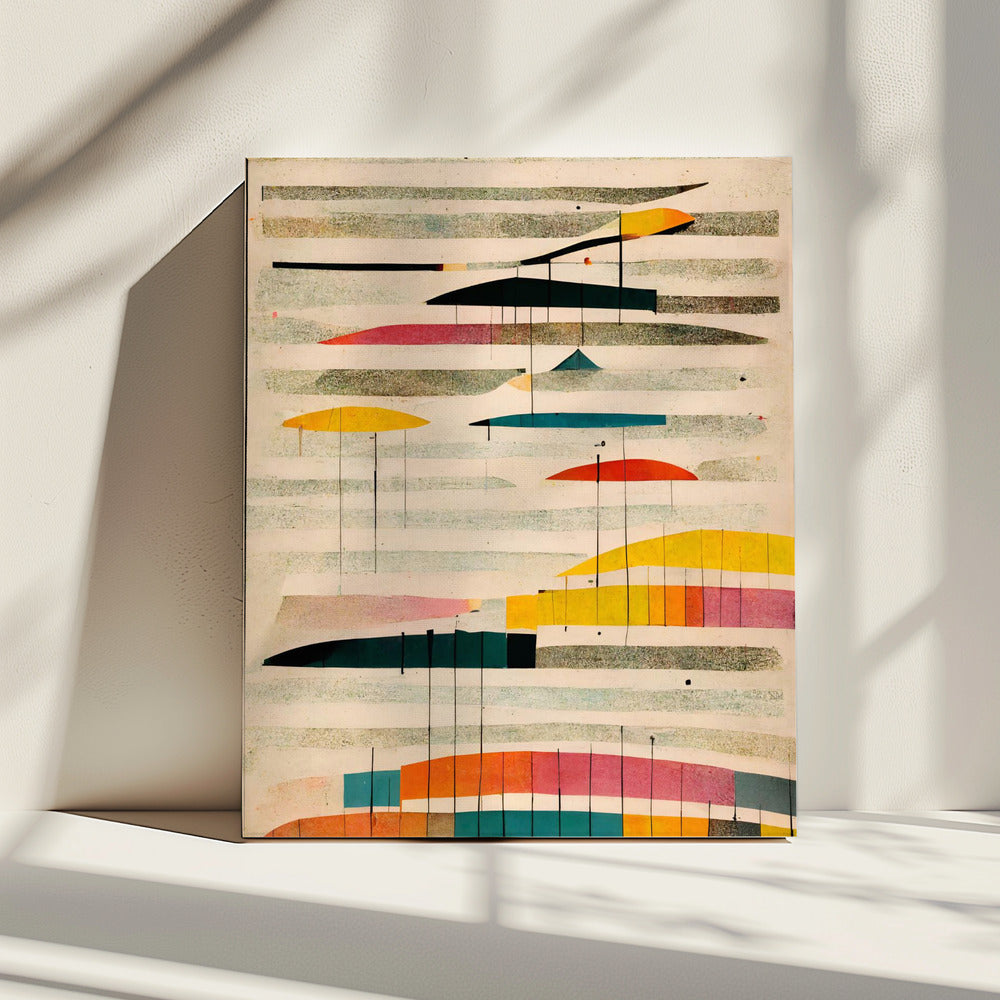 Kleurrijke Horizonten | Canvas