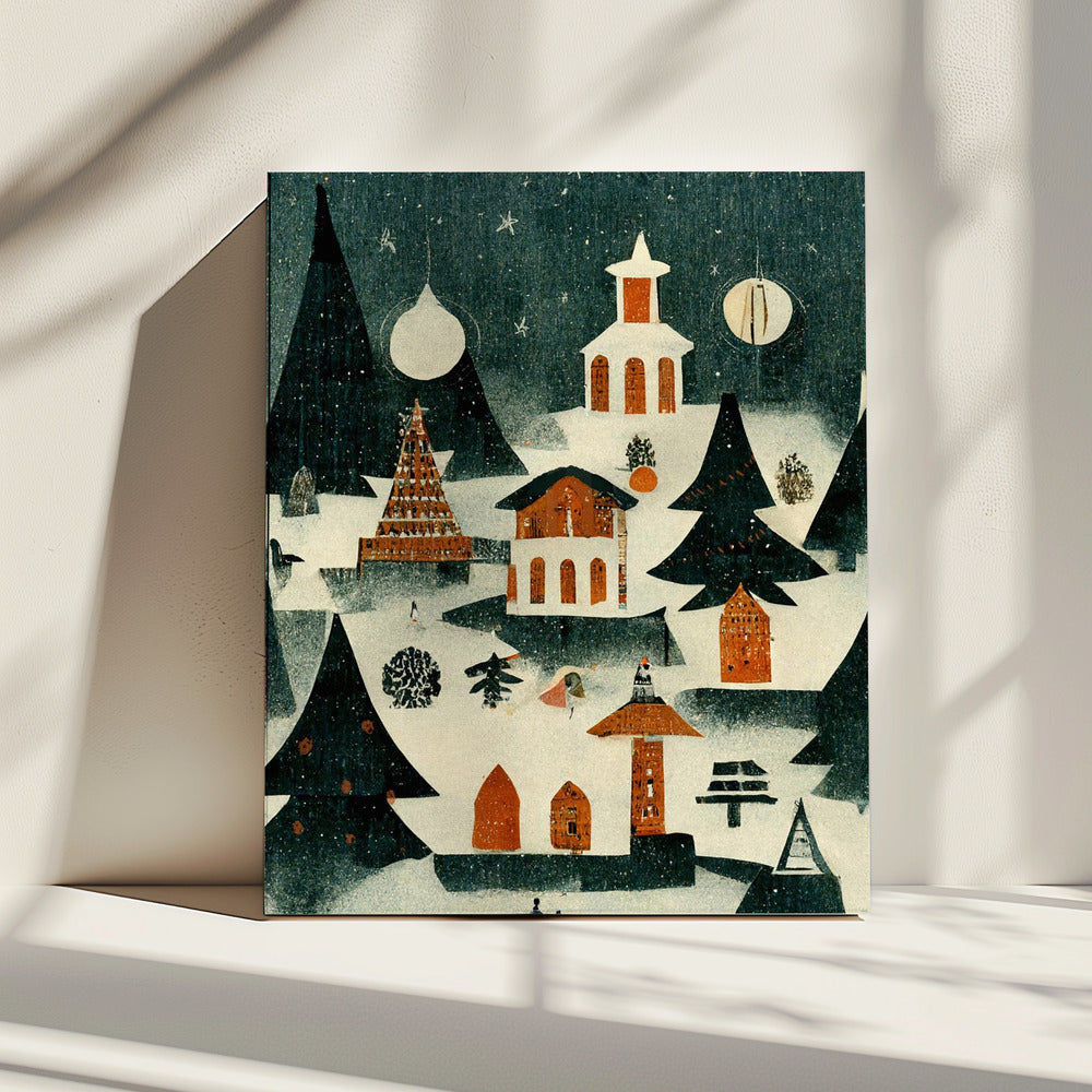 Winterdorp Glow | Canvas