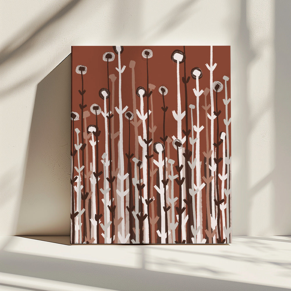 Grillige stengels | Canvas