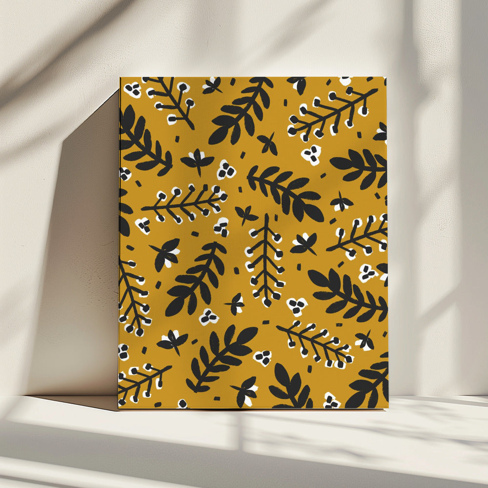 Golden Botanical Bliss | Canvas