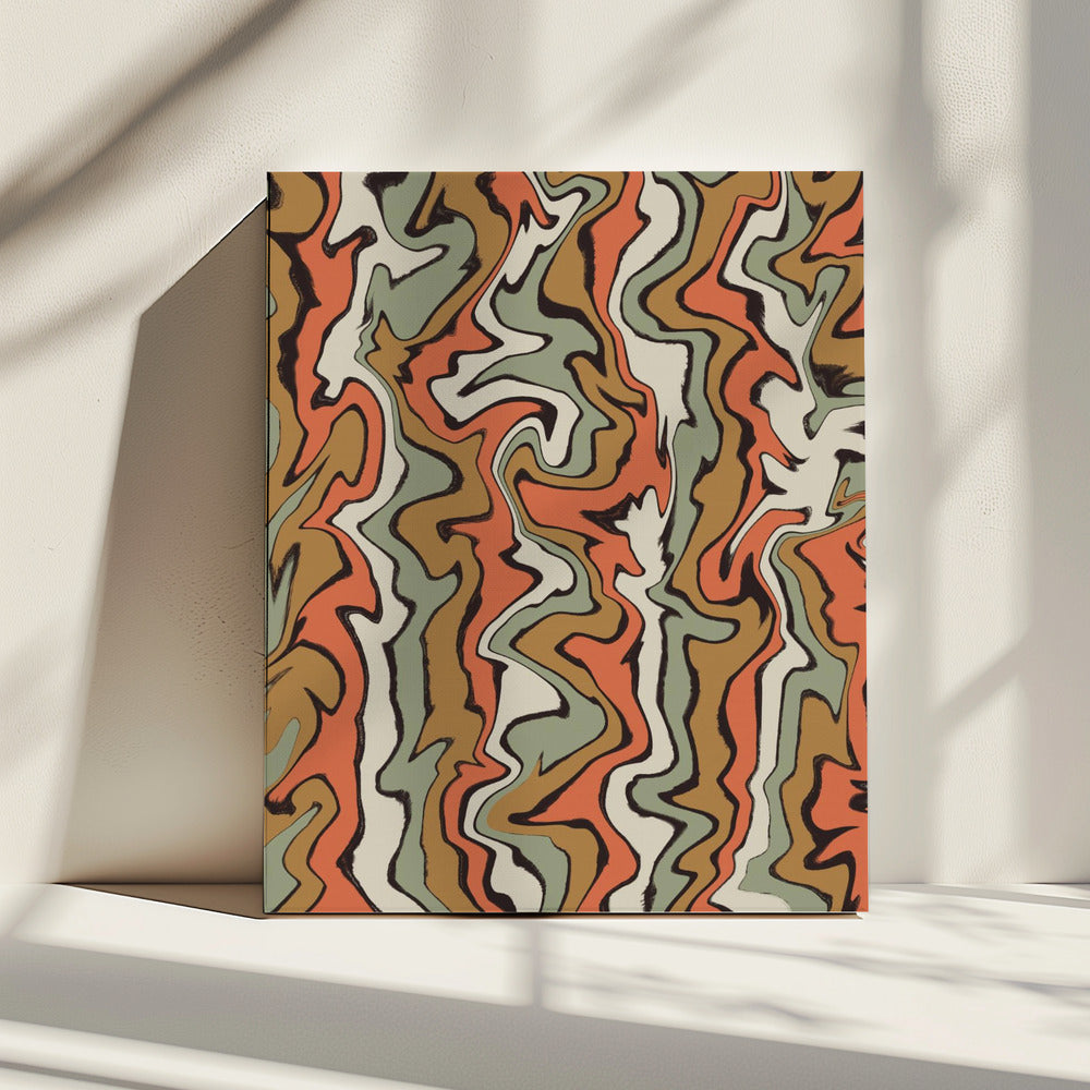 Vloeiende aardtinten | Canvas