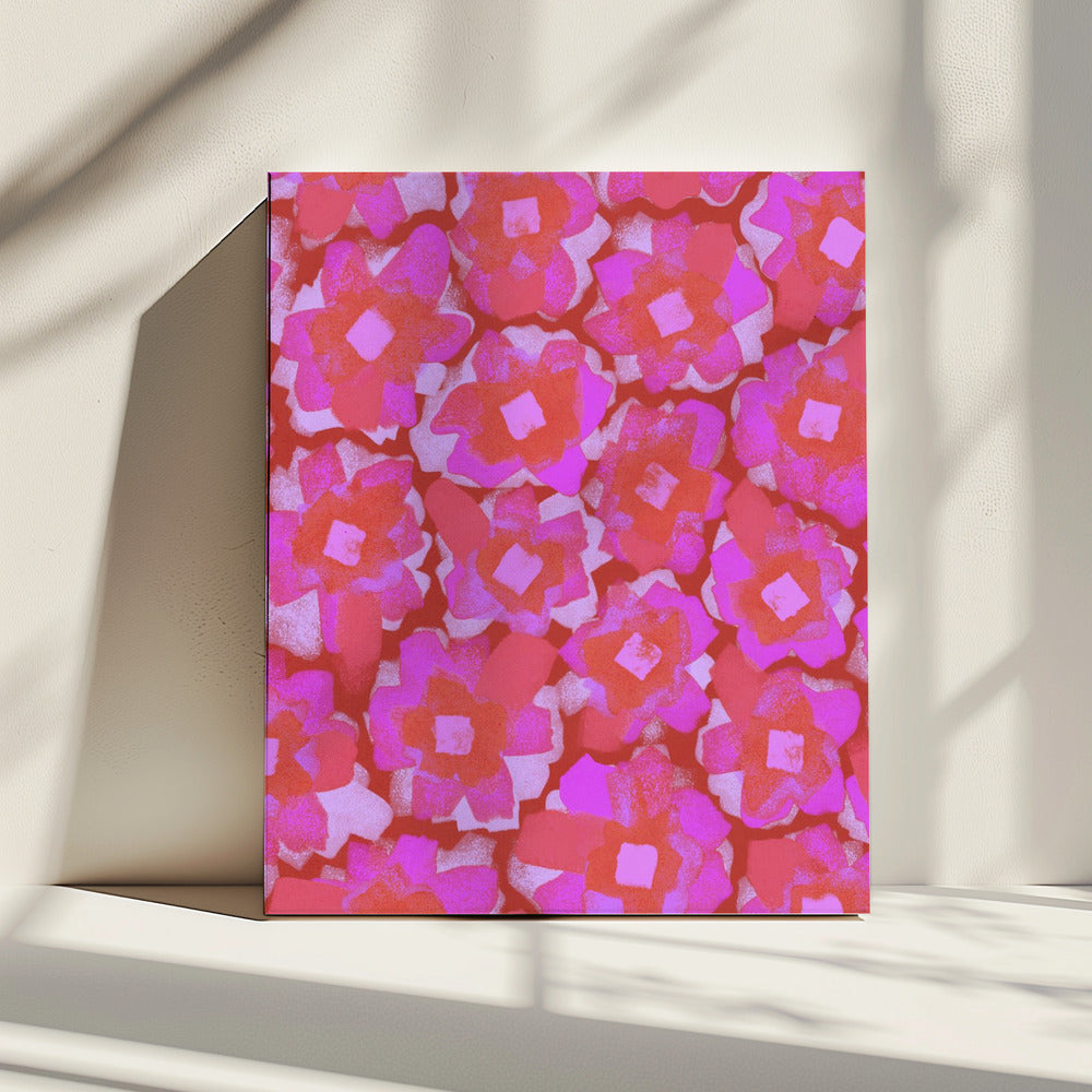 Bloemen van Passie | Canvas