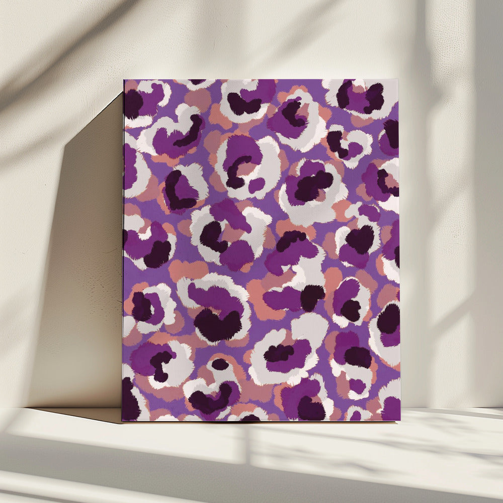 Violette wervelwind | Canvas