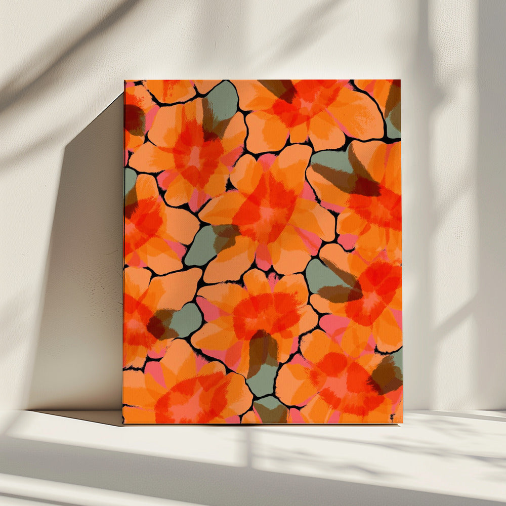 Bloemblaadjeswandtapijt | Canvas