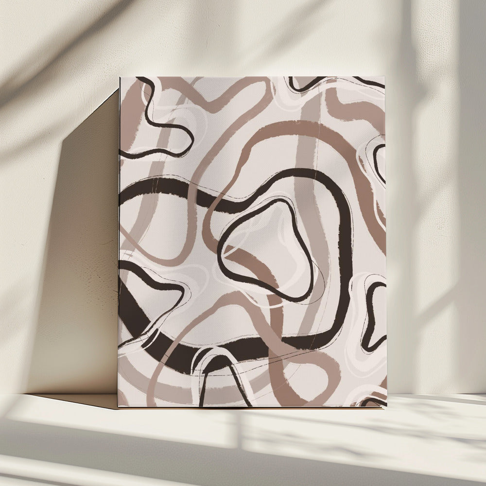 Vloeiende echo's | Canvas