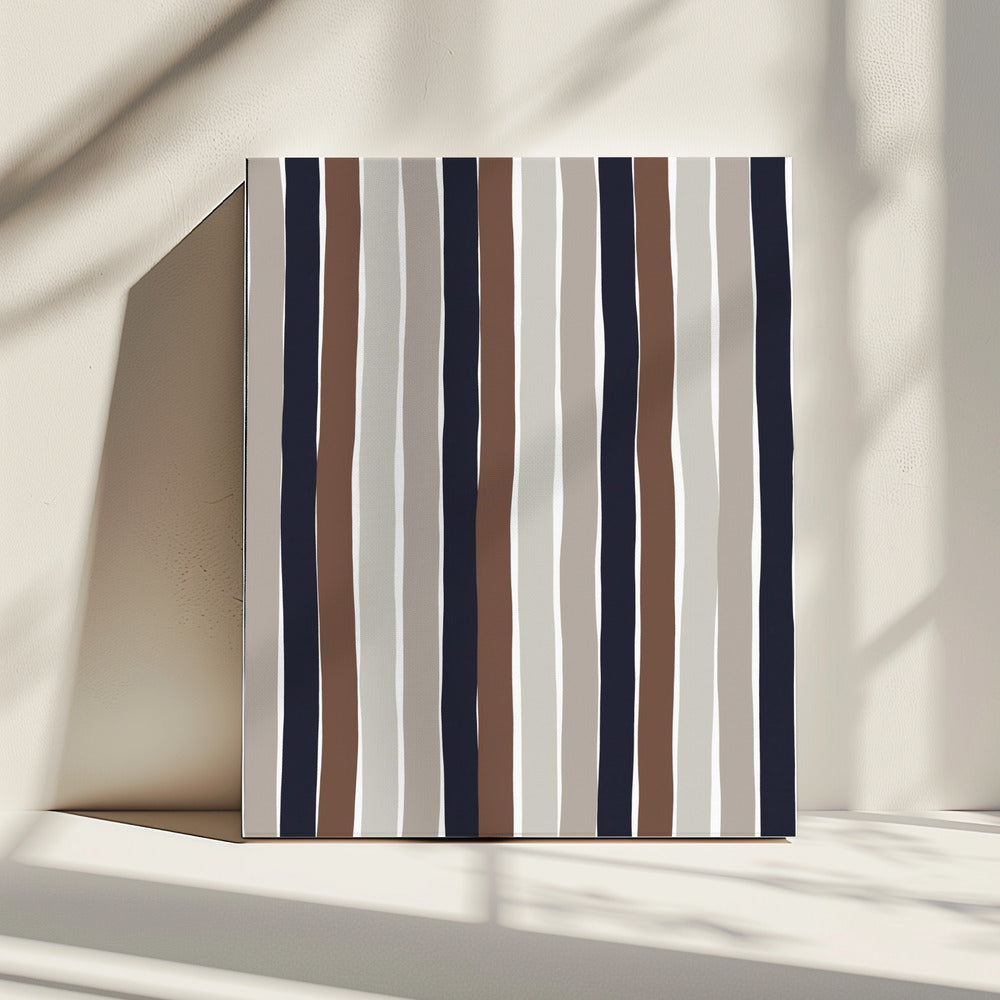 Golvende aardstrepen | Canvas