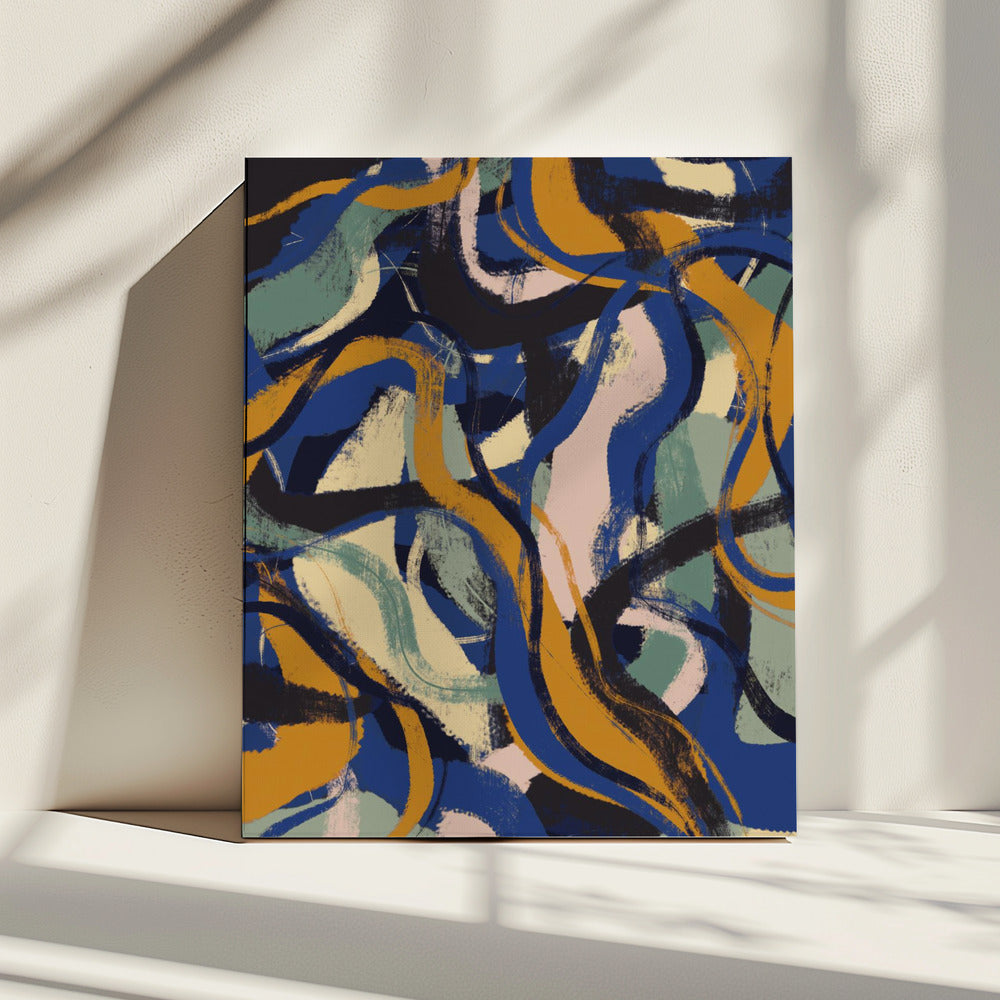 Levendige Stromen | Canvas