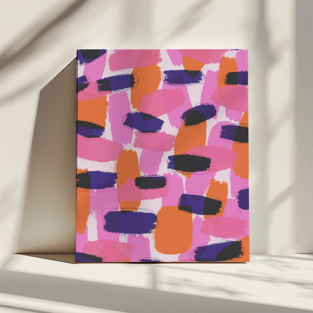 Levendige penseelstreken | Canvas