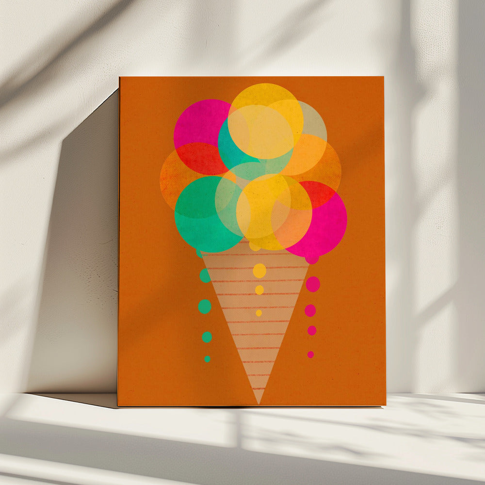 Regenboogkegel Delight | Canvas