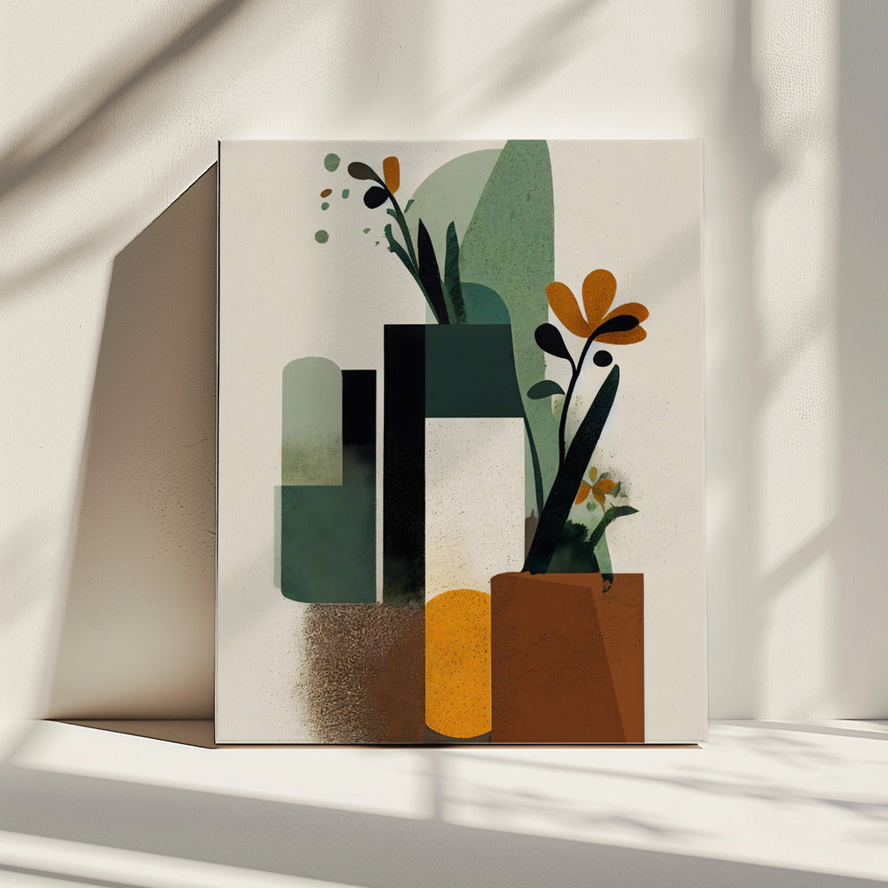 Abstract Tuinzicht | Canvas