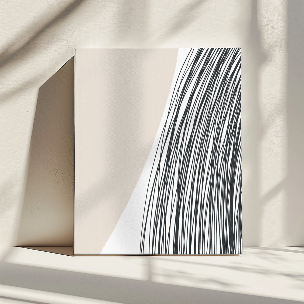 Harmonie van gebogen lijnen | Canvas
