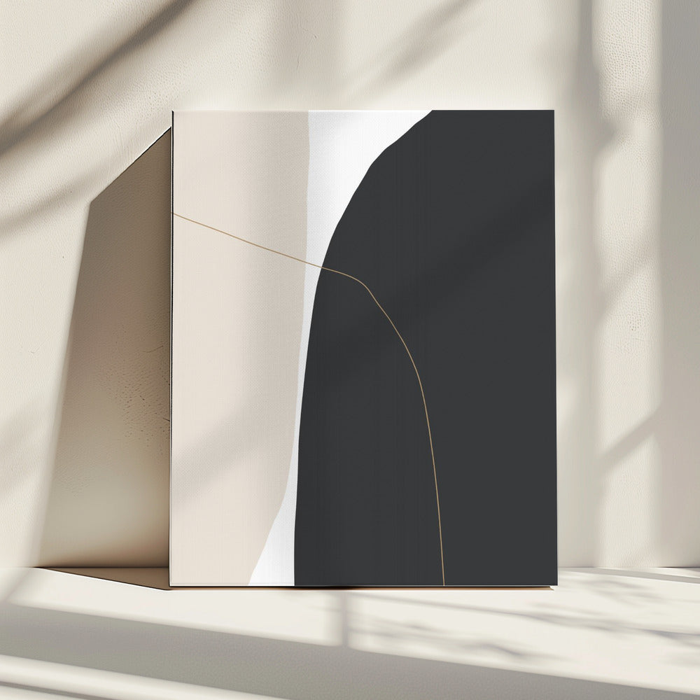 Delicate gebogen vormen | Canvas