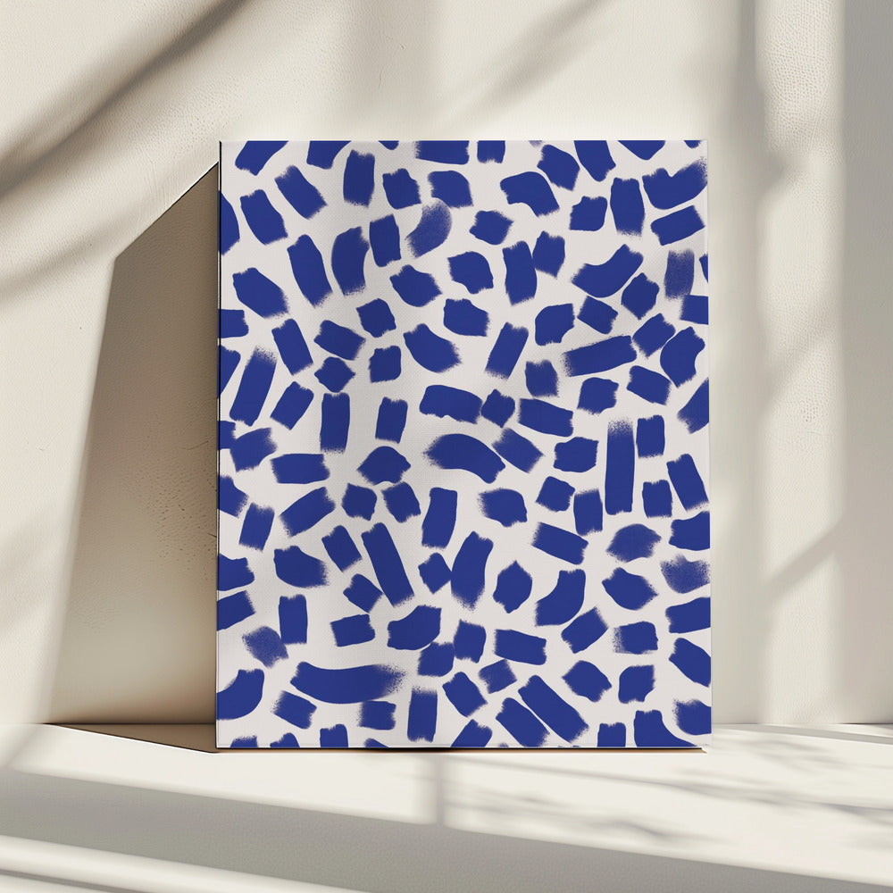 Indigo Streken | Canvas